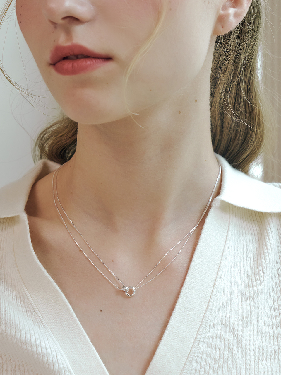 [여자아이들 미연 민니 착용] chouette necklace