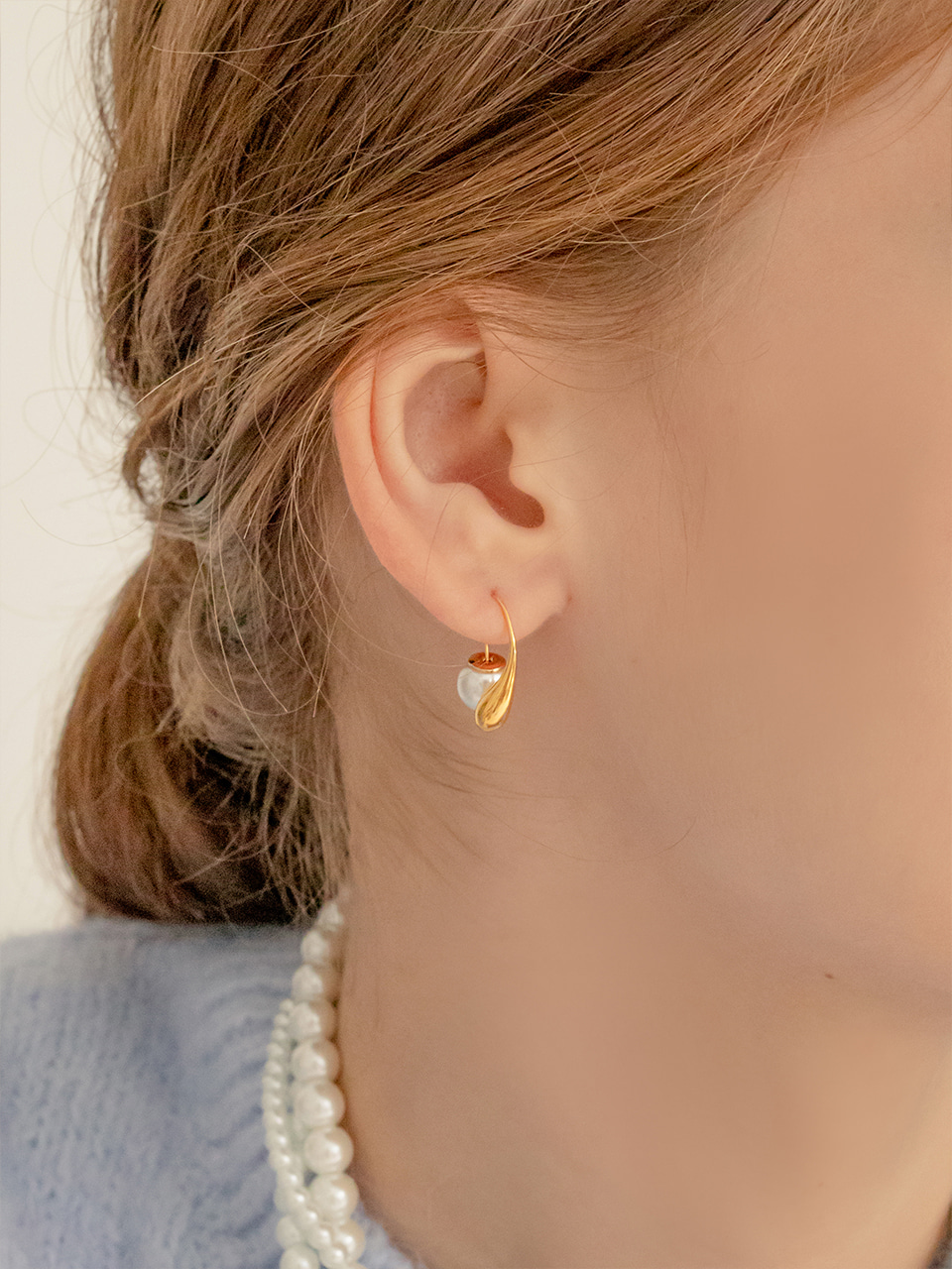 [여자아이들 전소연 착용] amie pearl earring