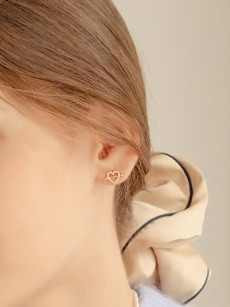 [에스파 카리나 착용] dazzling heart earring