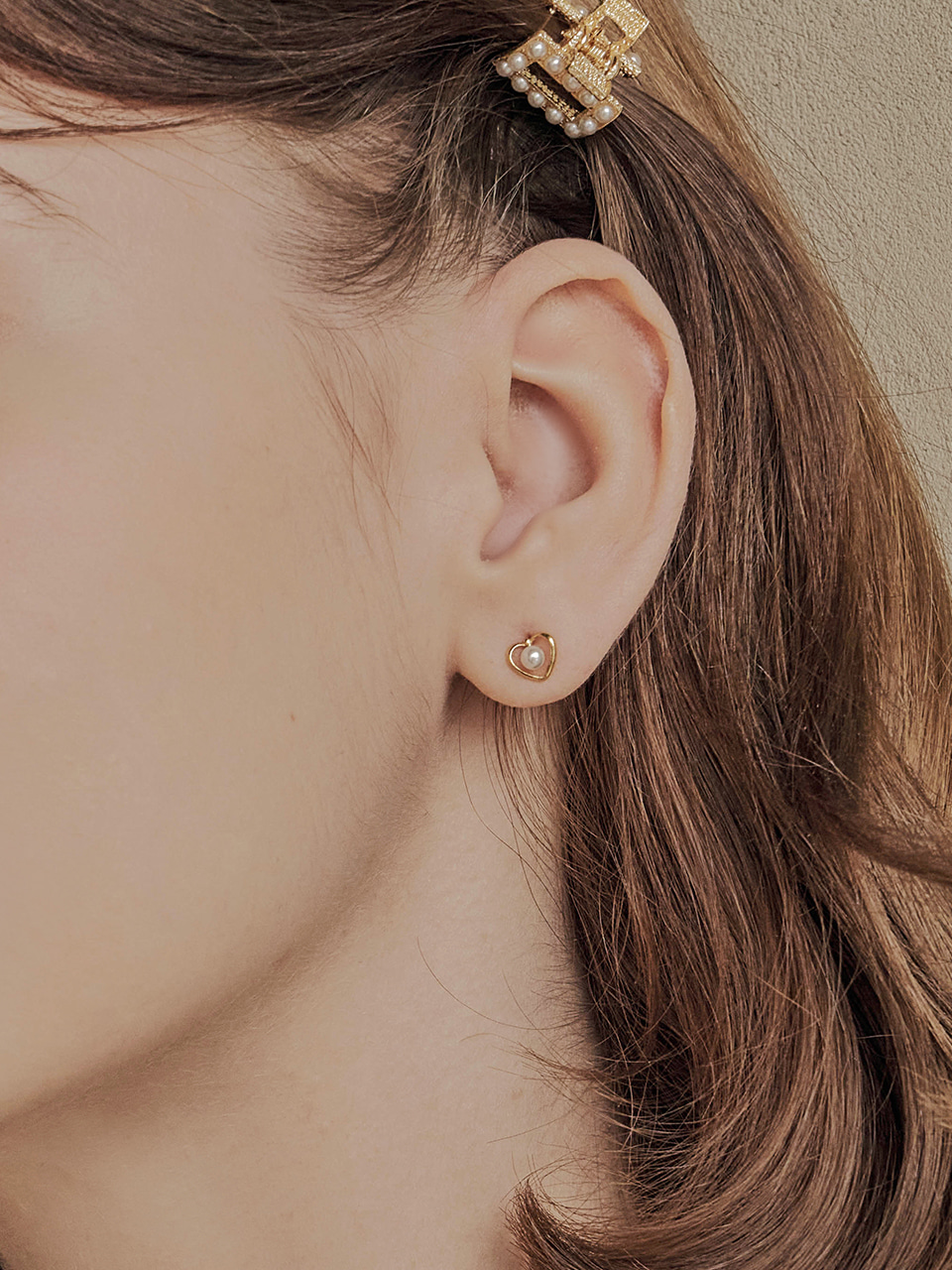 [김세정 여자아이들 미연 착용] pearl in love earring