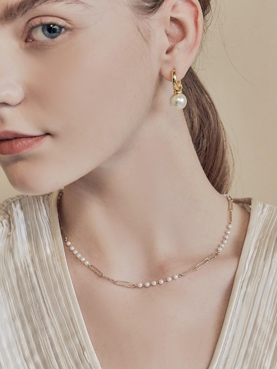 [몬스타엑스 기현 착용] adela pearl necklace