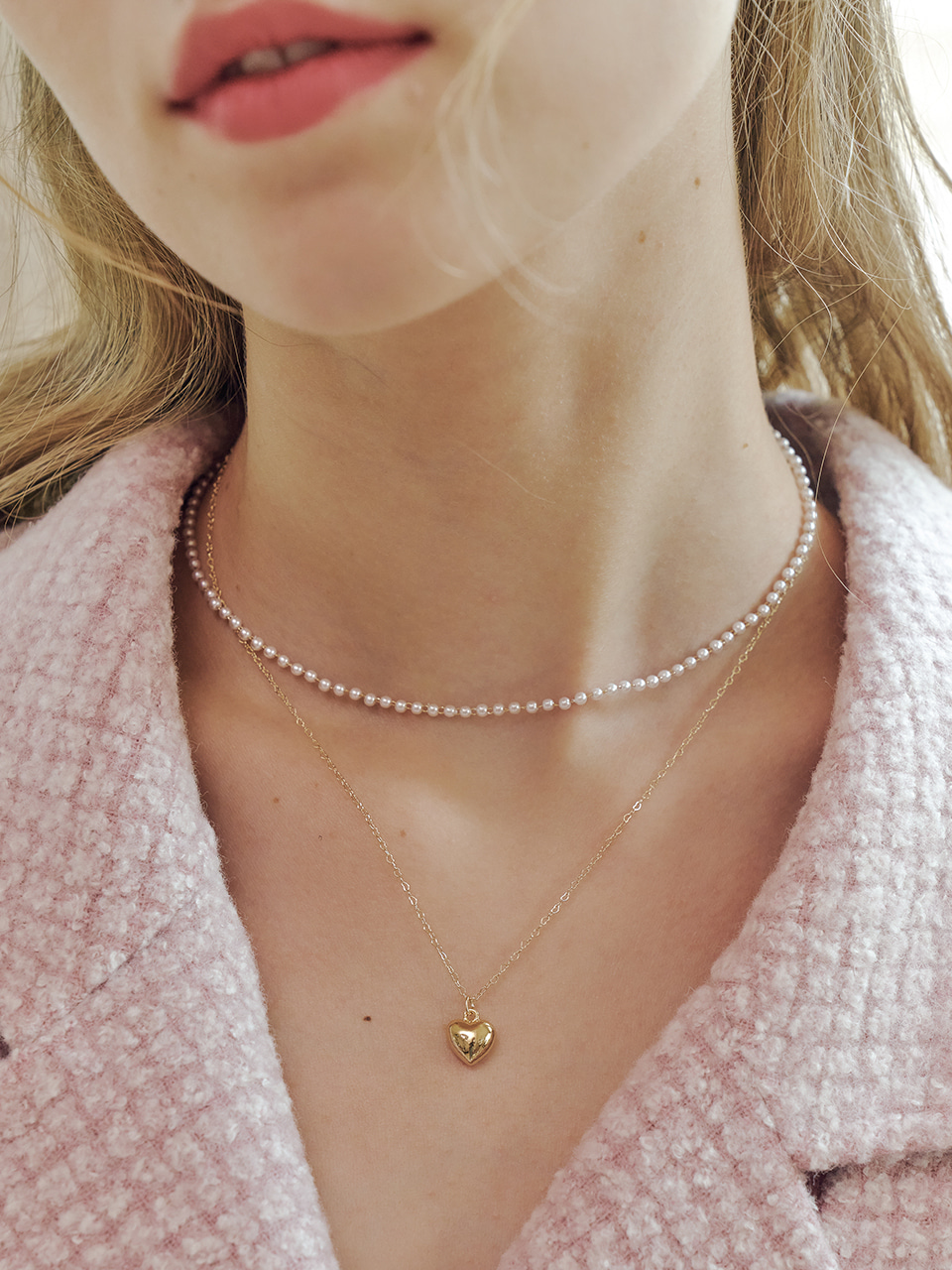 [김슬기 착용] chloe layered necklace set