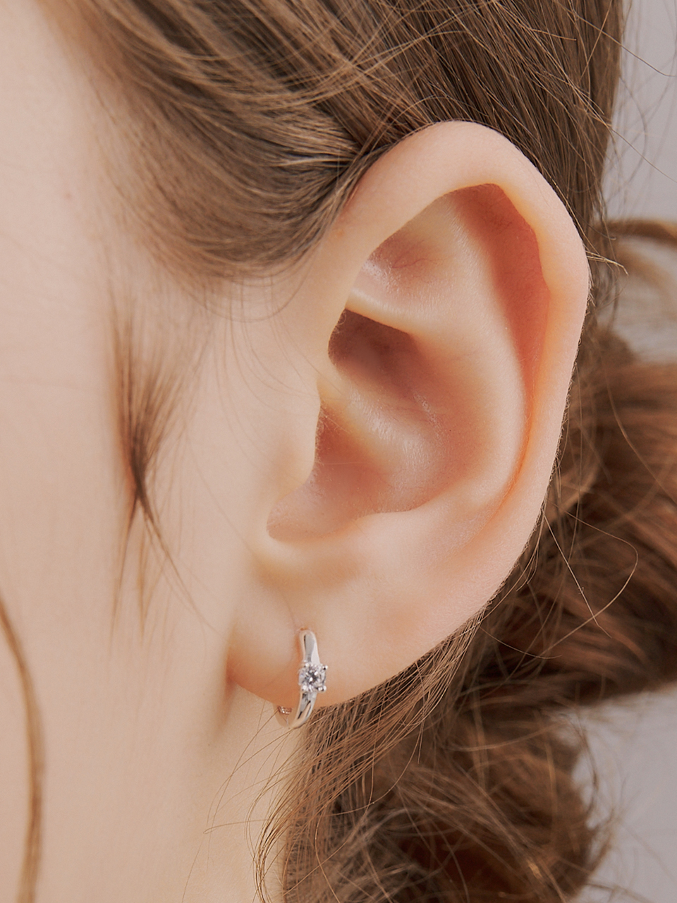clean cubic earring