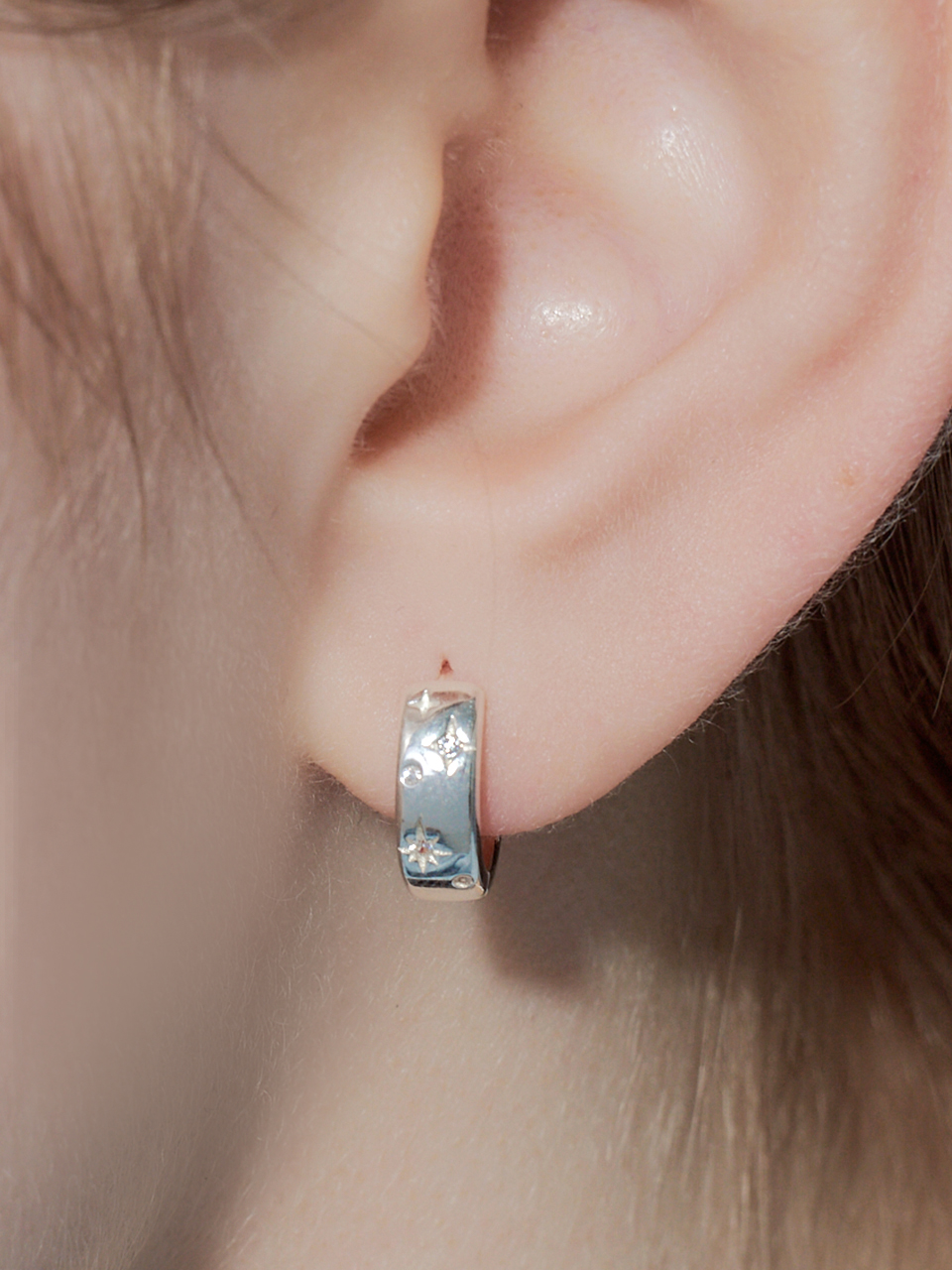 [태연 착용] snowy cubic earring