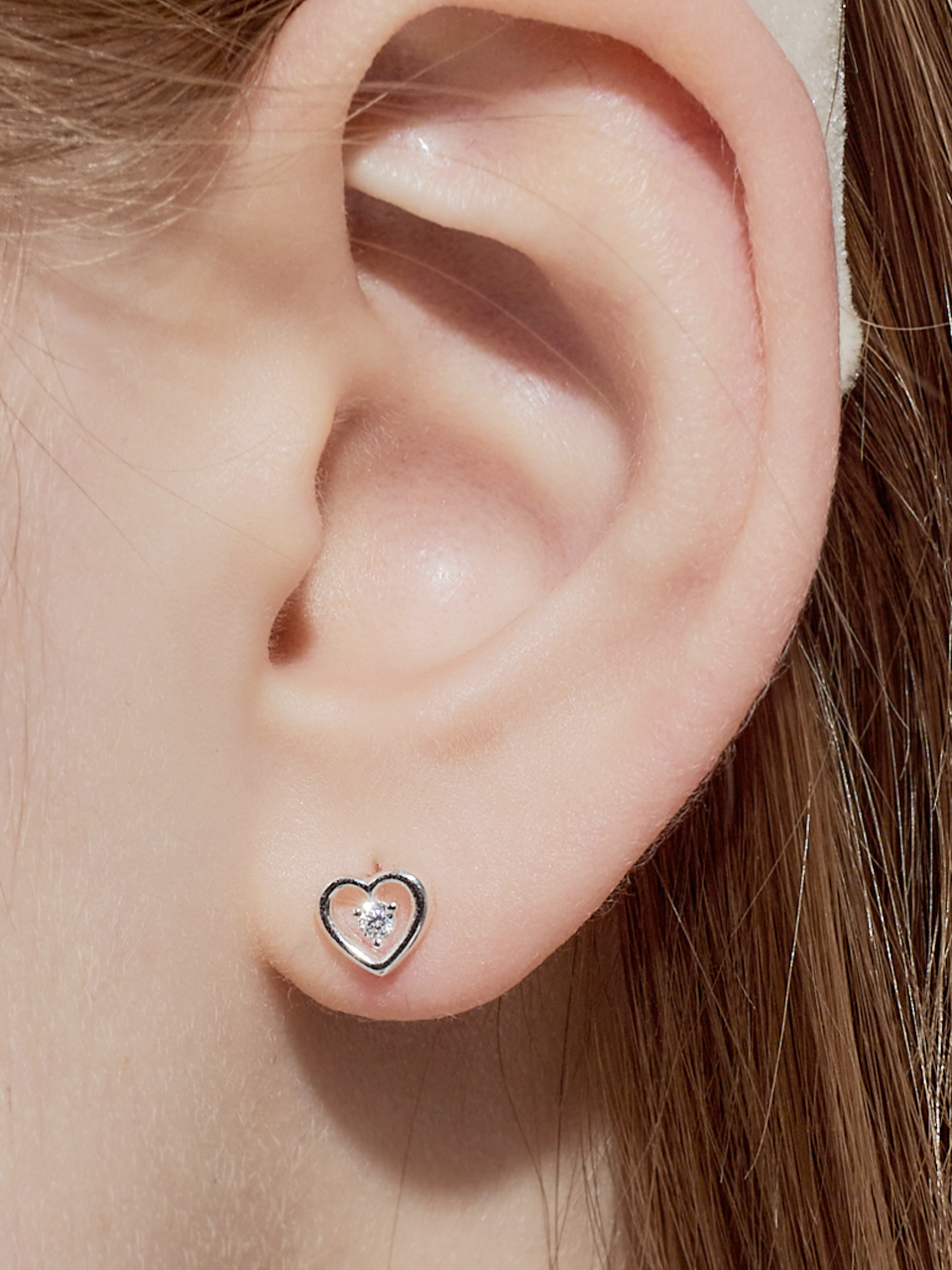 [단독][여자아이들 미연, 스테이씨 시은 착용] elf heart cubic earring