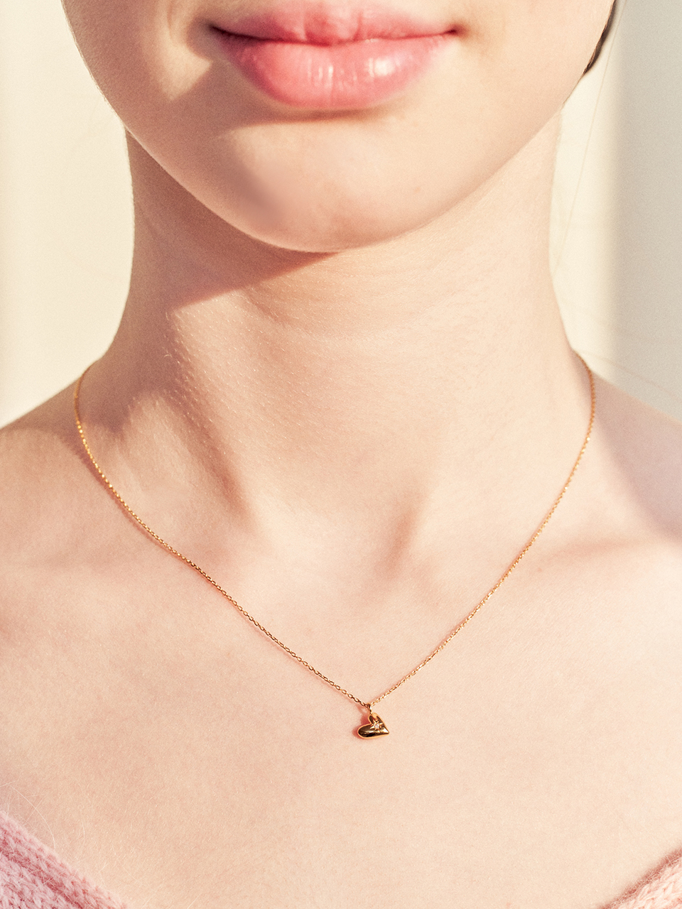 [단독][송해나 착용] cosmic heart necklace