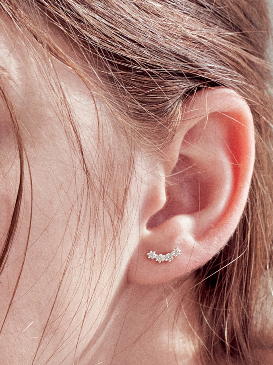 [셀럽 착용] moonlight cubic earring